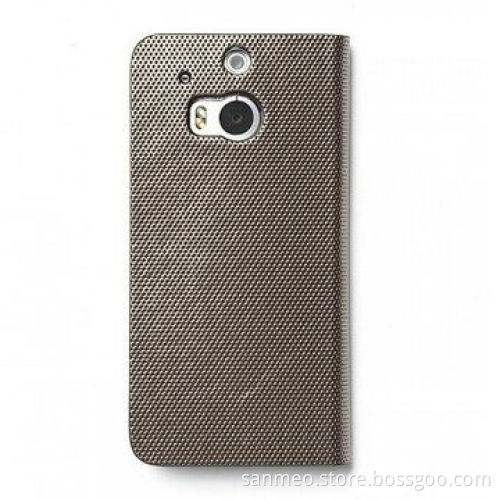 Luxury Leather Wallet Mobile Phone Case with Card Slot, for HTC One M8 Perfectly Fits the Shape